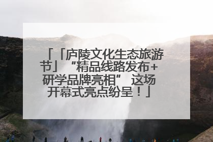 「庐陵文化生态旅游节」“精品线路发布+研学品牌亮相” 这场开幕式亮点纷呈！