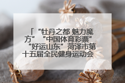 “牡丹之都 魅力魔方”“中国体育彩票”“好运山东”菏泽市第十五届全民健身运动会魔方比赛开幕