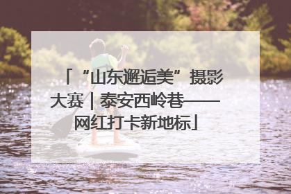 “山东邂逅美”摄影大赛｜泰安西岭巷——网红打卡新地标