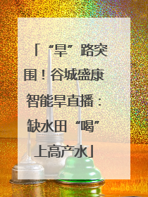 “旱”路突围！谷城盛康智能旱直播：缺水田“喝”上高产水