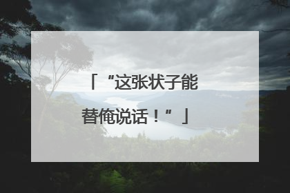 “这张状子能替俺说话！”