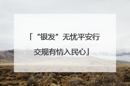 “银发”无忧平安行 交规有情入民心