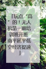 玩点“高”的！无人机第一期培训班开班 南平延平低空经济提速