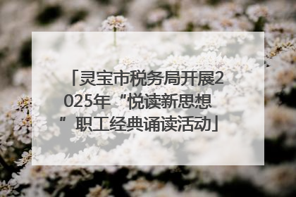 灵宝市税务局开展2025年“悦读新思想”职工经典诵读活动