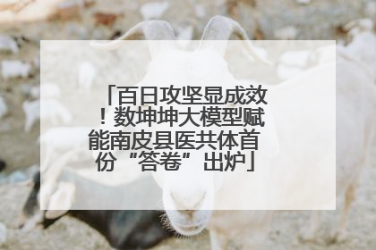 百日攻坚显成效！数坤坤大模型赋能南皮县医共体首份“答卷”出炉