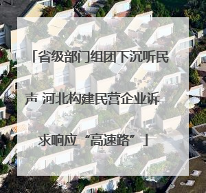 省级部门组团下沉听民声 河北构建民营企业诉求响应“高速路”