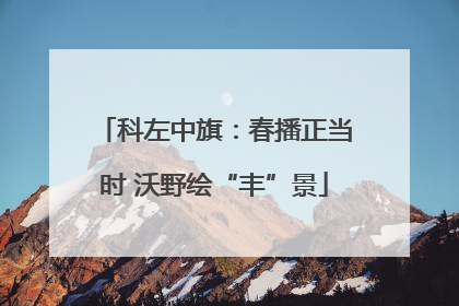 科左中旗：春播正当时 沃野绘“丰”景
