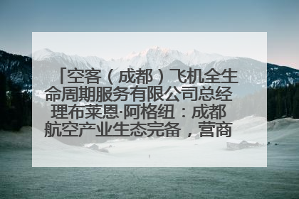 空客（成都）飞机全生命周期服务有限公司总经理布莱恩·阿格纽：成都航空产业生态完备，营商环境优势显著