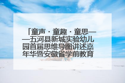 童声・童趣・童思——五河县新城实验幼儿园首届思维导图讲述嘉年华暨安徽省学前教育教研基地园项目阶段性成果展示活动