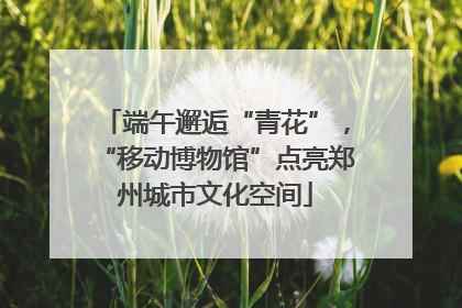 端午邂逅“青花”，“移动博物馆”点亮郑州城市文化空间