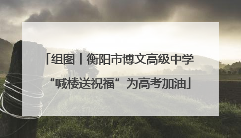组图丨衡阳市博文高级中学“喊楼送祝福”为高考加油