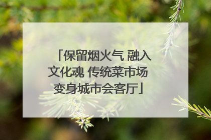 保留烟火气 融入文化魂 传统菜市场变身城市会客厅