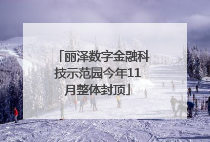 丽泽数字金融科技示范园今年11月整体封顶