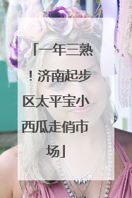 一年三熟！济南起步区太平宝小西瓜走俏市场
