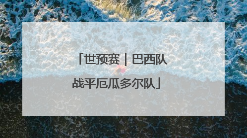 世预赛｜巴西队战平厄瓜多尔队