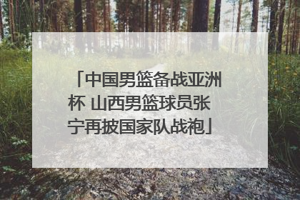 中国男篮备战亚洲杯 山西男篮球员张宁再披国家队战袍