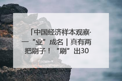 中国经济样本观察·一“业”成名｜真有两把刷子！“刷”出30亿级“颜值经济”