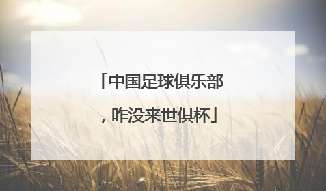 中国足球俱乐部，咋没来世俱杯