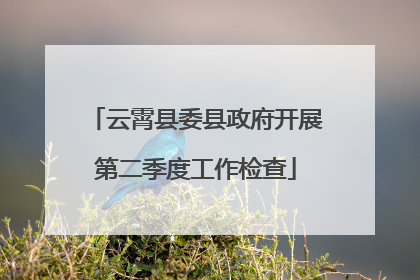 云霄县委县政府开展第二季度工作检查