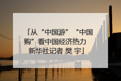 从“中国游”“中国购”看中国经济热力 新华社记者 樊 宇