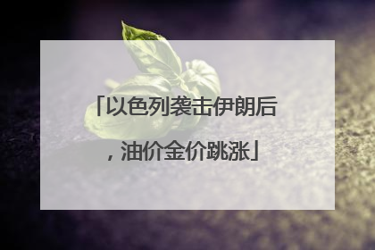 以色列袭击伊朗后，油价金价跳涨