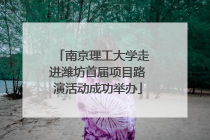 南京理工大学走进潍坊首届项目路演活动成功举办