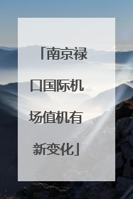 南京禄口国际机场值机有新变化