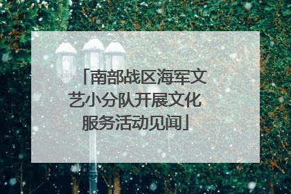 南部战区海军文艺小分队开展文化服务活动见闻