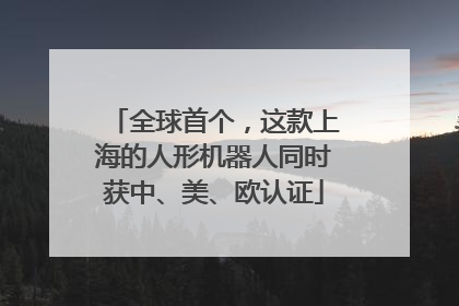 全球首个，这款上海的人形机器人同时获中、美、欧认证