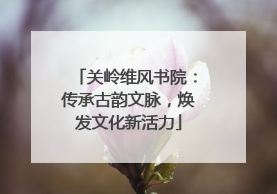关岭维风书院：传承古韵文脉，焕发文化新活力