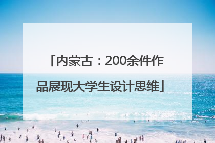 内蒙古：200余件作品展现大学生设计思维