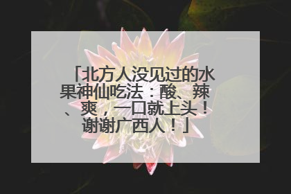 北方人没见过的水果神仙吃法：酸、辣、爽，一口就上头！谢谢广西人！