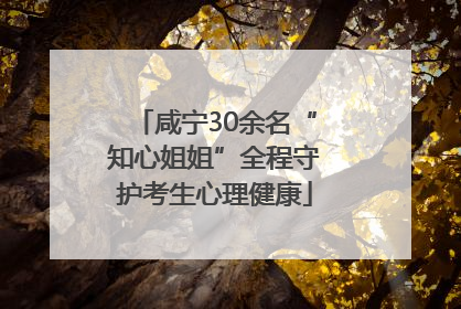 咸宁30余名“知心姐姐”全程守护考生心理健康
