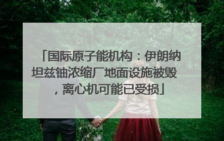 国际原子能机构：伊朗纳坦兹铀浓缩厂地面设施被毁，离心机可能已受损