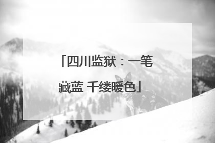 四川监狱：一笔藏蓝 千缕暖色