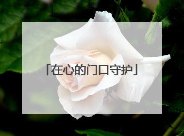 在心的门口守护