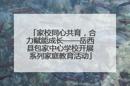 家校同心共育，合力赋能成长——岳西县包家中心学校开展系列家庭教育活动