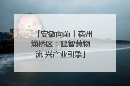 安徽向前丨宿州埇桥区：建智慧物流 兴产业引擎