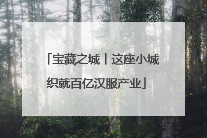 宝藏之城丨这座小城织就百亿汉服产业