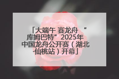 大端午 赛龙舟 “库姆巴特”2025年中国龙舟公开赛（湖北·仙桃站）开幕