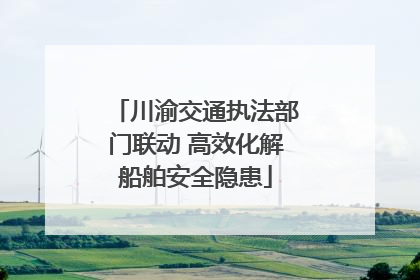 川渝交通执法部门联动 高效化解船舶安全隐患