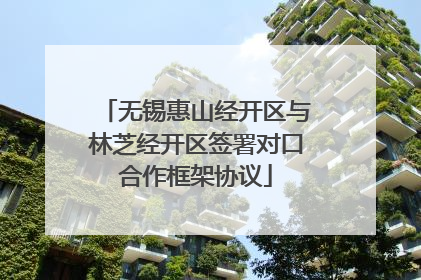 无锡惠山经开区与林芝经开区签署对口合作框架协议