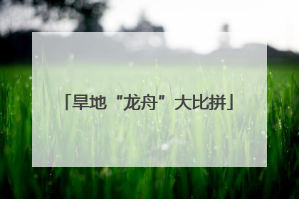 旱地“龙舟”大比拼