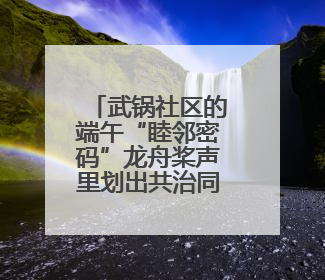 武锅社区的端午“睦邻密码”龙舟桨声里划出共治同心圆