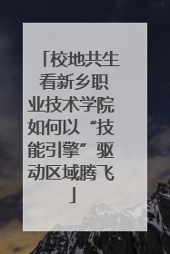 校地共生 看新乡职业技术学院如何以“技能引擎”驱动区域腾飞