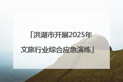 洪湖市开展2025年文旅行业综合应急演练
