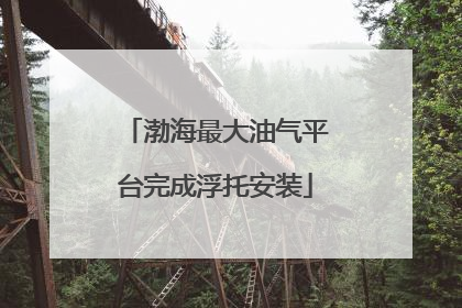 渤海最大油气平台完成浮托安装