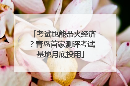 考试也能带火经济？青岛首家测评考试基地月底投用