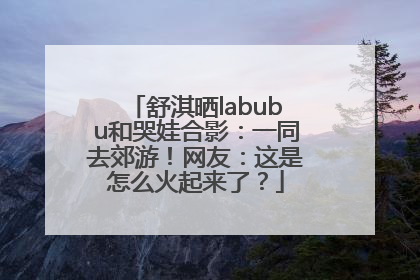 舒淇晒labubu和哭娃合影：一同去郊游！网友：这是怎么火起来了？