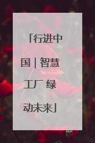 行进中国｜智慧工厂 绿动未来
